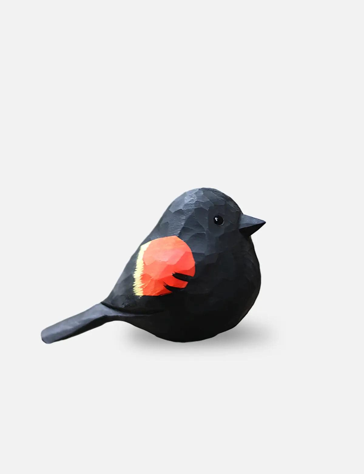 Handcrafted-Red-winged-Blackbird-Wooden-Figurine-01