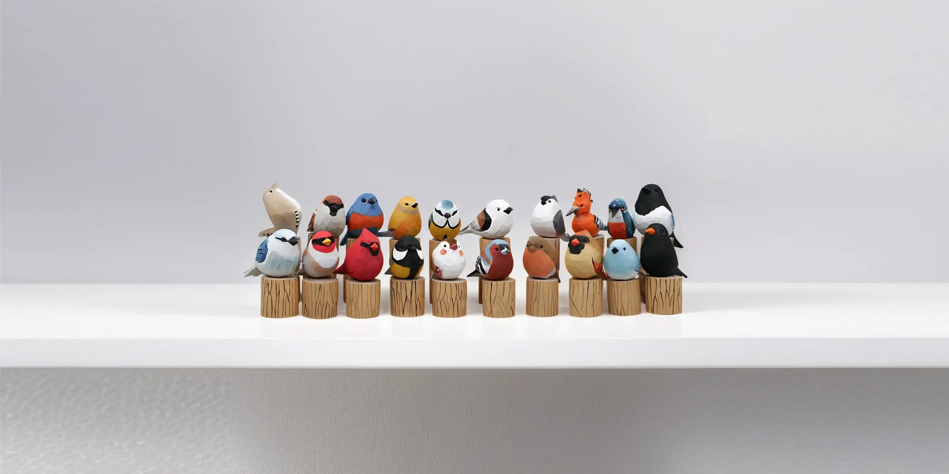 Unique Handcrafted Wooden Birds for Woodenwhimsy