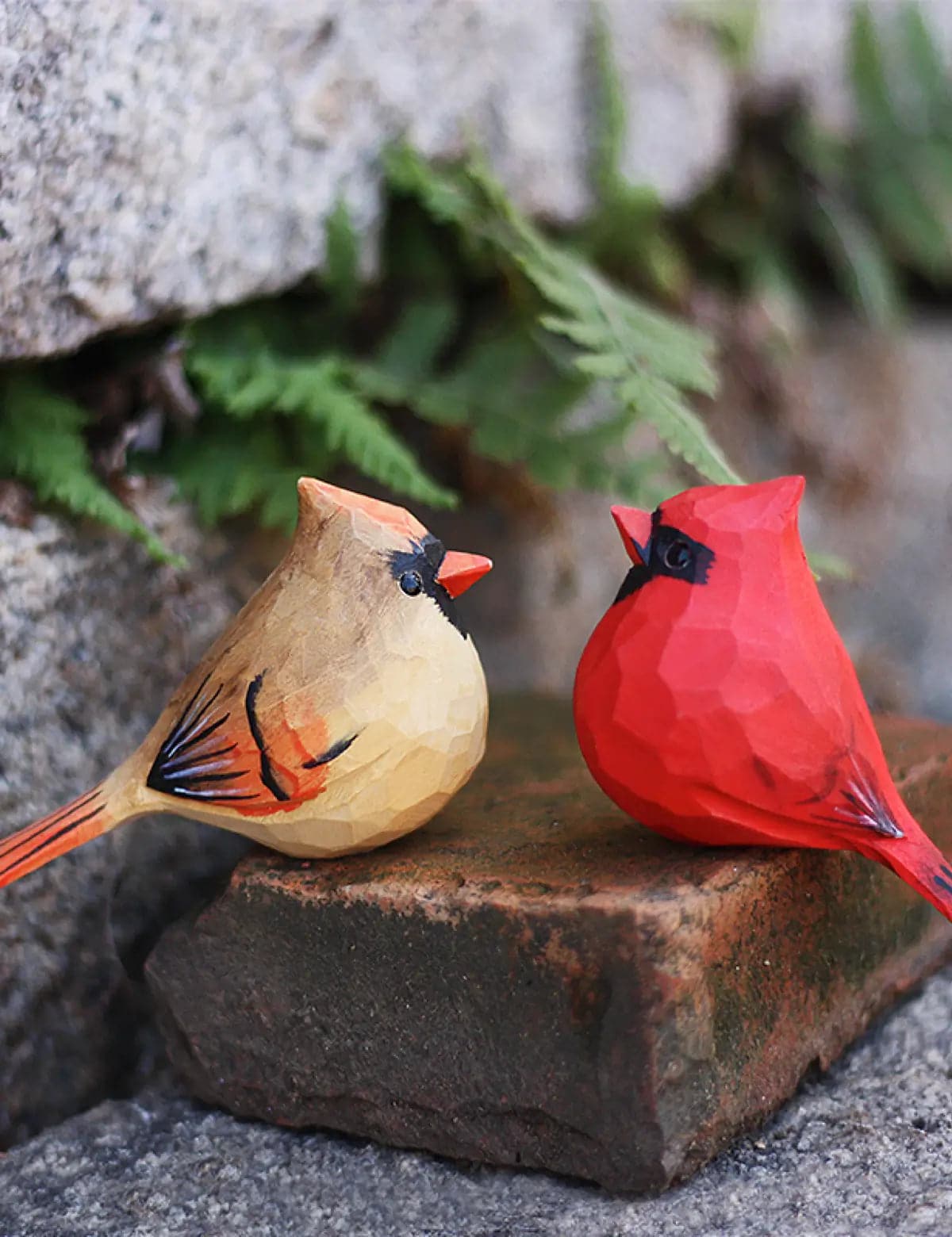 Cardinal-Pair-Wooden-Statuettes-Handcrafted-Whimsy-02