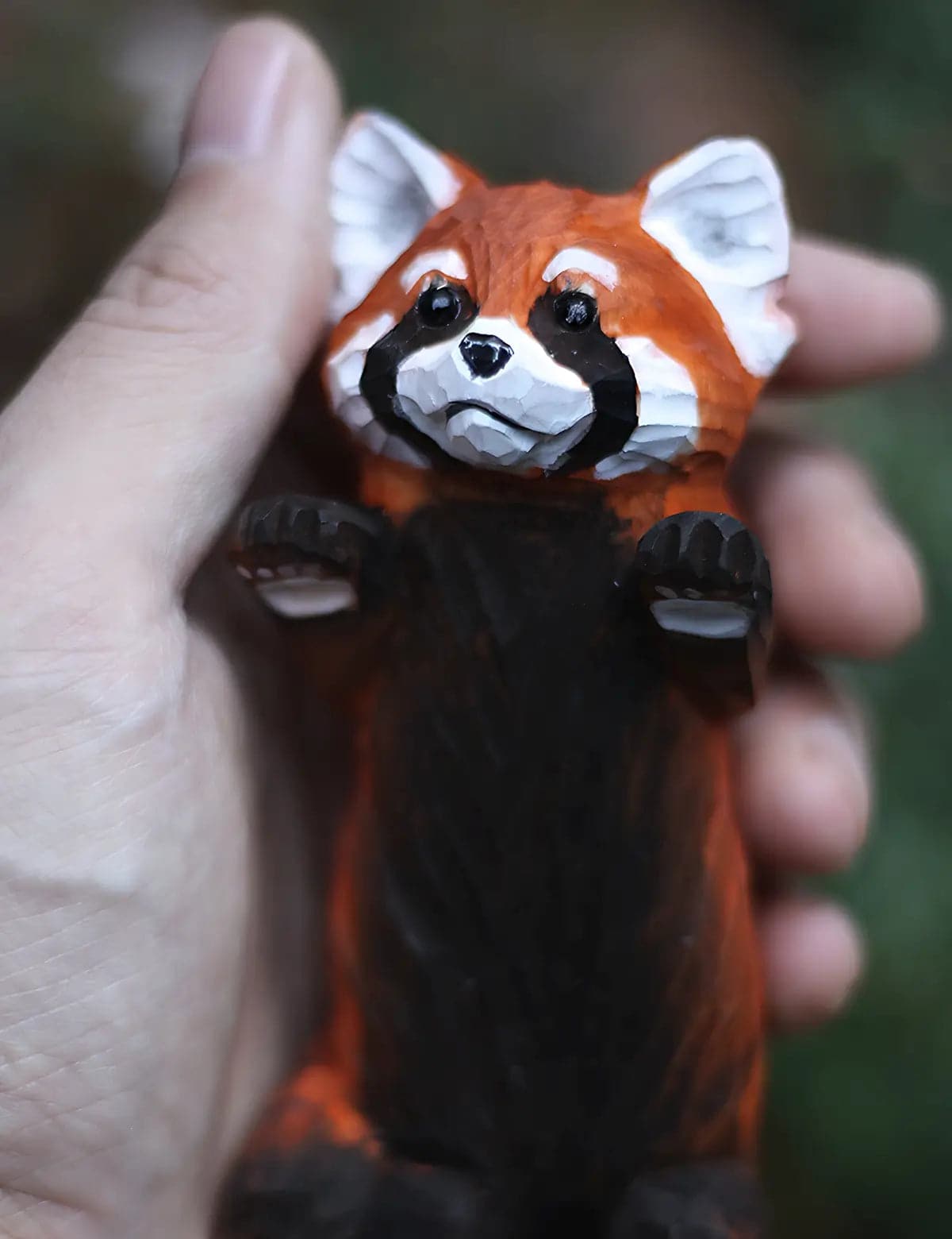 Handcrafted-Red-Panda-Wood-Decor-Home-Accent-03