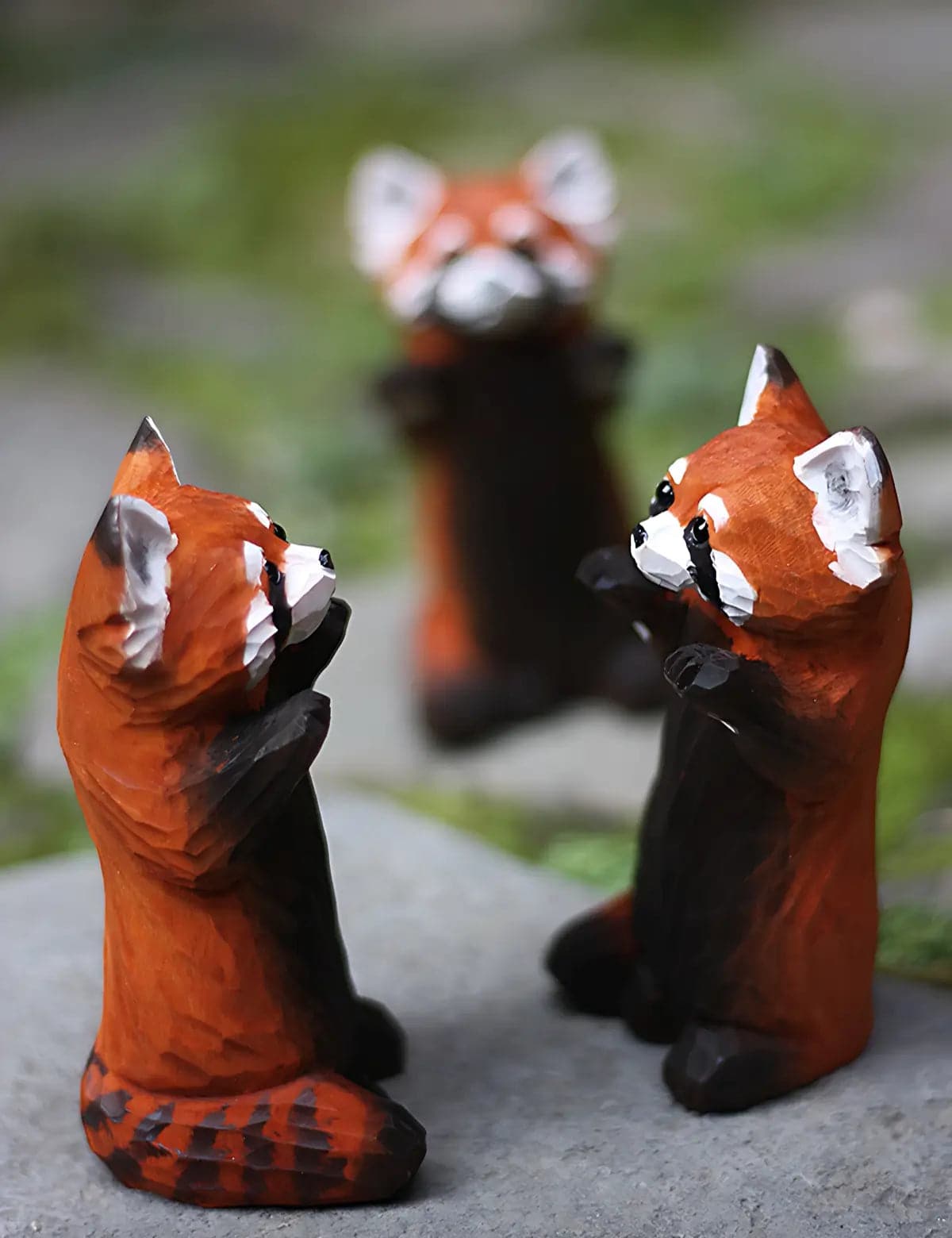 Handcrafted-Red-Panda-Wood-Decor-Home-Accent-07