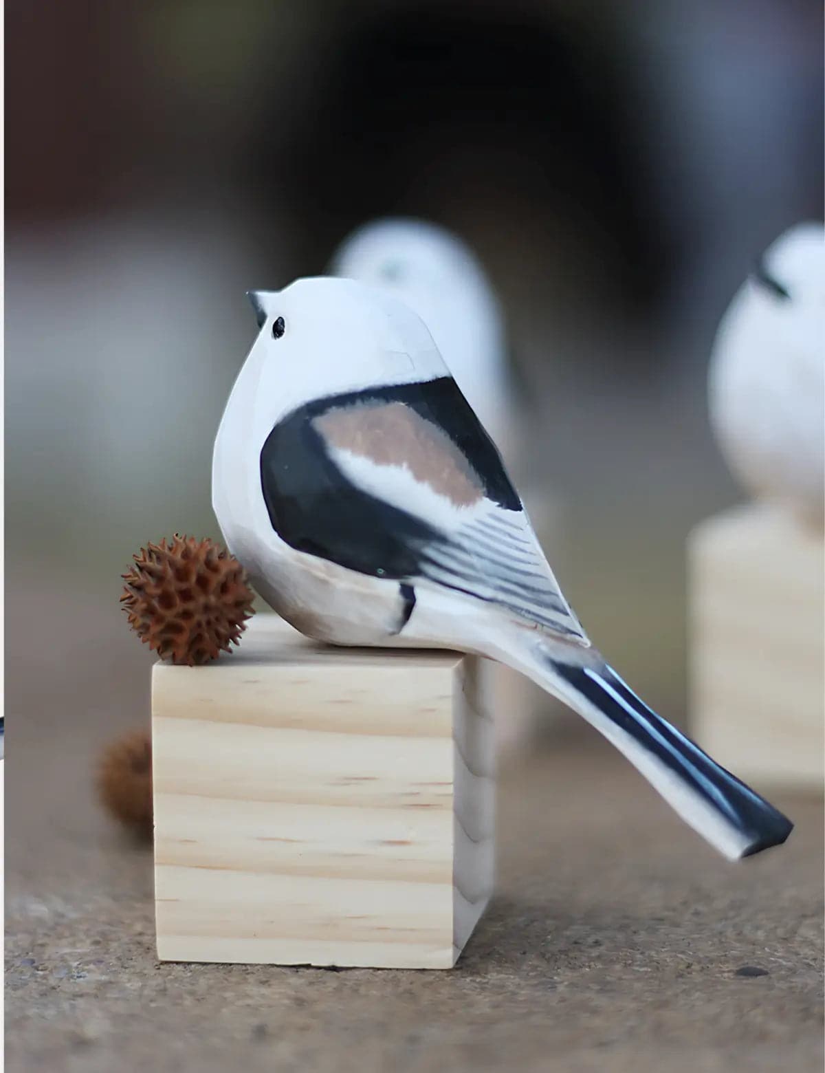 Long-tailed-Tit-Avian-Art-Piece-Carving-03