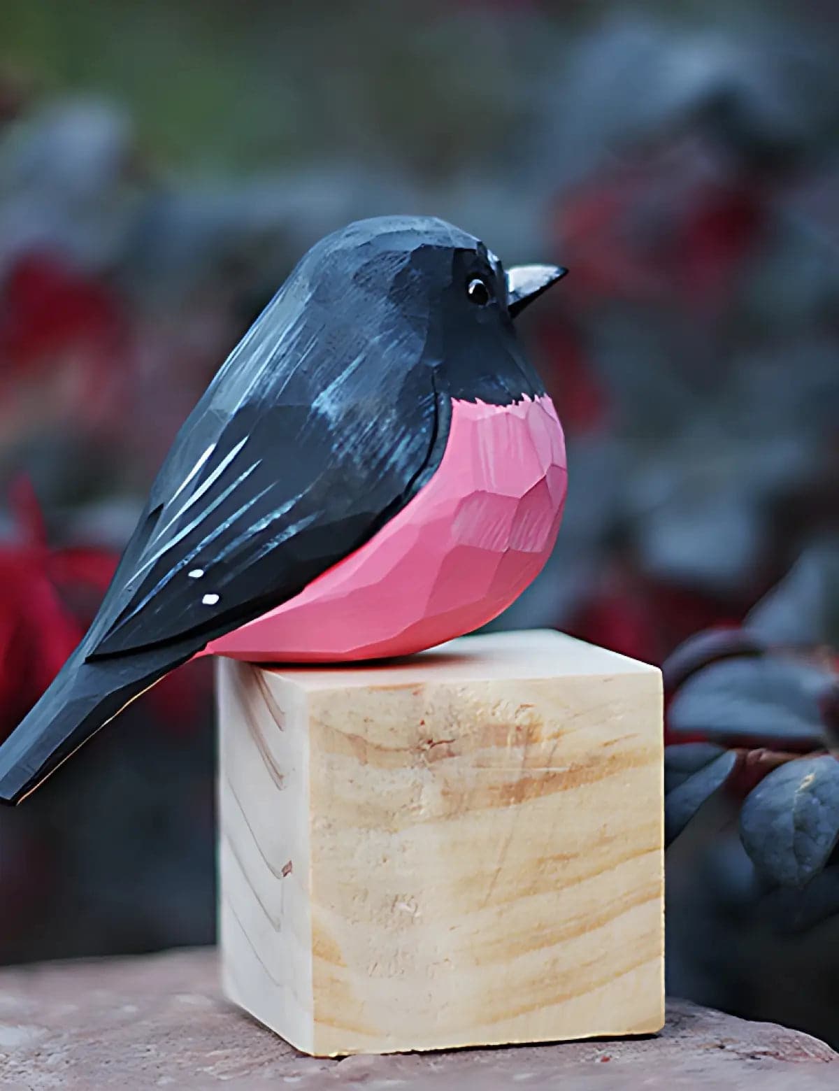 Vibrant-Rose-Robin-Wood-Carving-Figurine-08