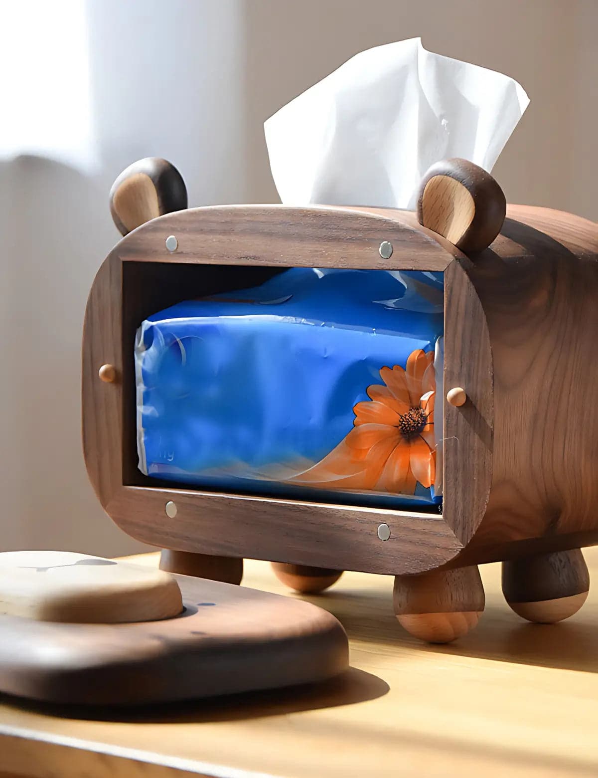 Whimsical-Bear-Shaped-Wooden-Tissue-Box-with-Toothpick-Holder-010
