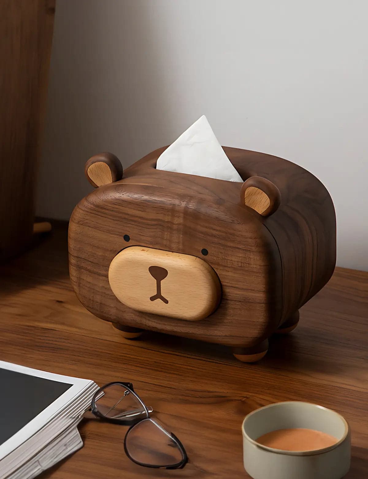 Whimsical-Bear-Shaped-Wooden-Tissue-Box-with-Toothpick-Holder-05