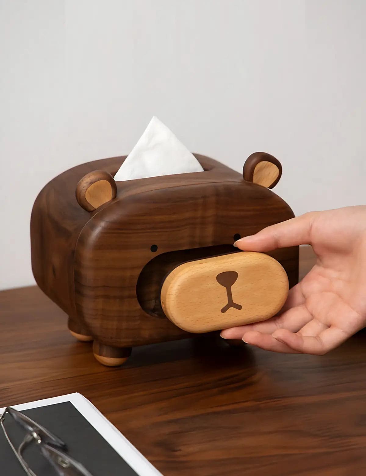 Whimsical-Bear-Shaped-Wooden-Tissue-Box-with-Toothpick-Holder-06